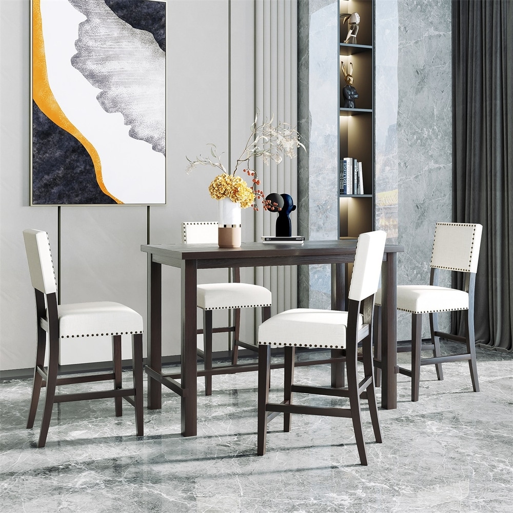 Merax 5 Piece Counter Height Dining Set