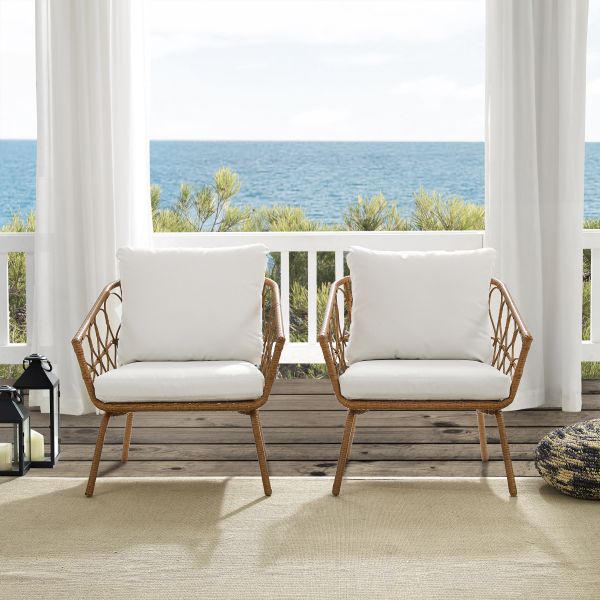 Juniper 2Pc Indoor/Outdoor Wicker Armchair Set