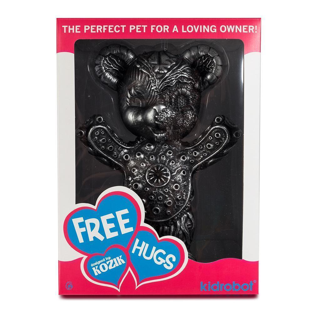 Free Hugs Bear Art Figure by Frank Kozik - Kidrobot.com Exclusive Silver Edition