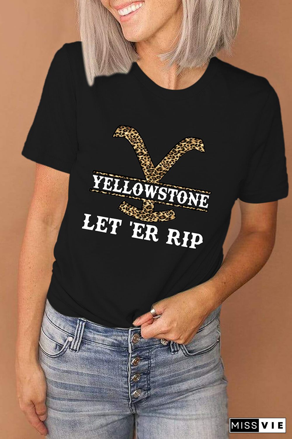 Yellowstone Graphic Tee Short Sleeves Wholesale