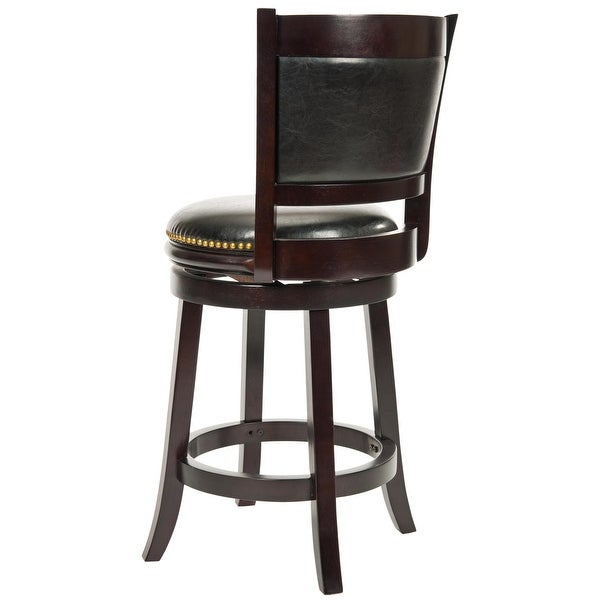 SAFAVIEH 24-inch Ulster Cappuccino Finish Counter Stool - 19