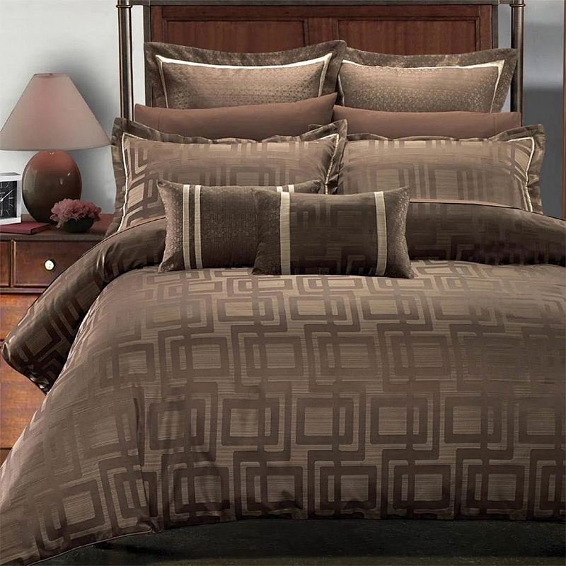 Janet 7-PC Jacquard Duvet Cover Set