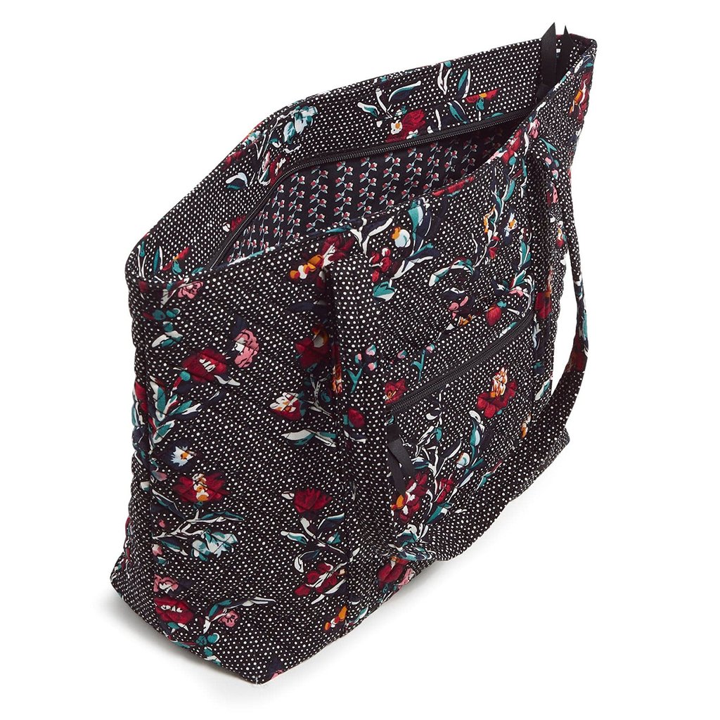 Vera Bradley  Vera Tote Bag in Perennials Noir Dot