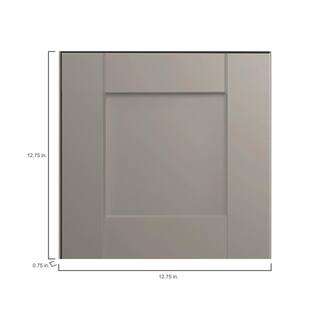 Hampton Bay Shaker 14.5 in. W x 14.5 in. H Cabinet Door Sample in Dove Gray HBKSMPLDR-SDV