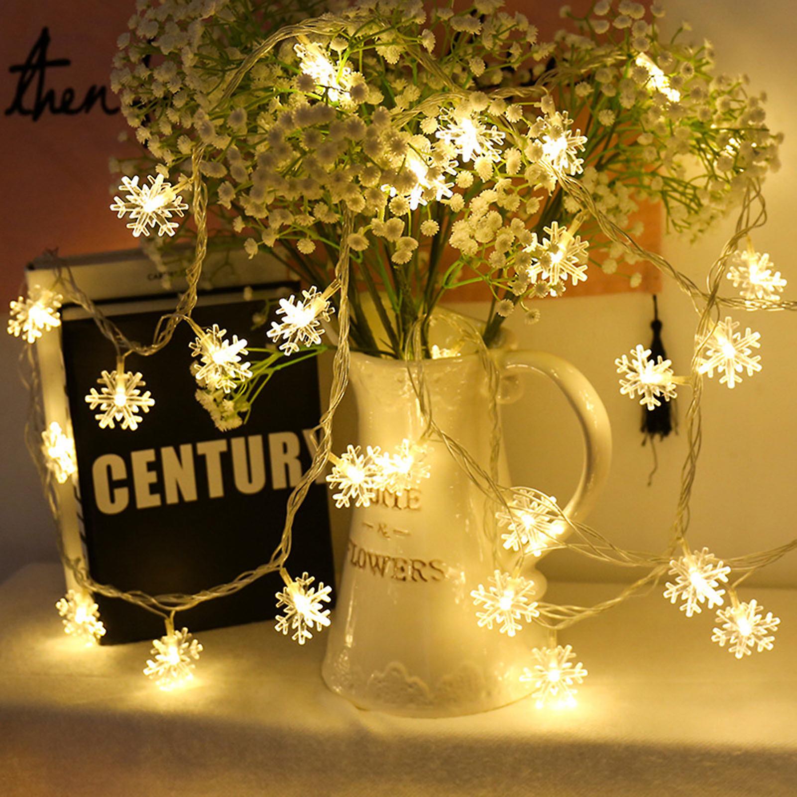 Snowflake Usb String Light Room Decoration Christmas Holiday Party Light Outdoor Camping Decorative Modeling Hanging Lamp No.254033