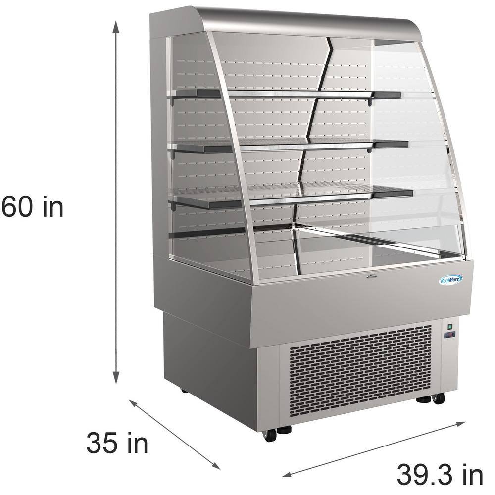 Koolmore 35 in. Open Air Grab and Go Refrigerator - 13.4 cu. ft. CDA-13C