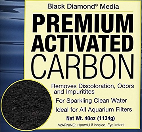 Marineland Black Diamond Premium Activated Carbon 40 Ounces， Filter Media for Aquariums