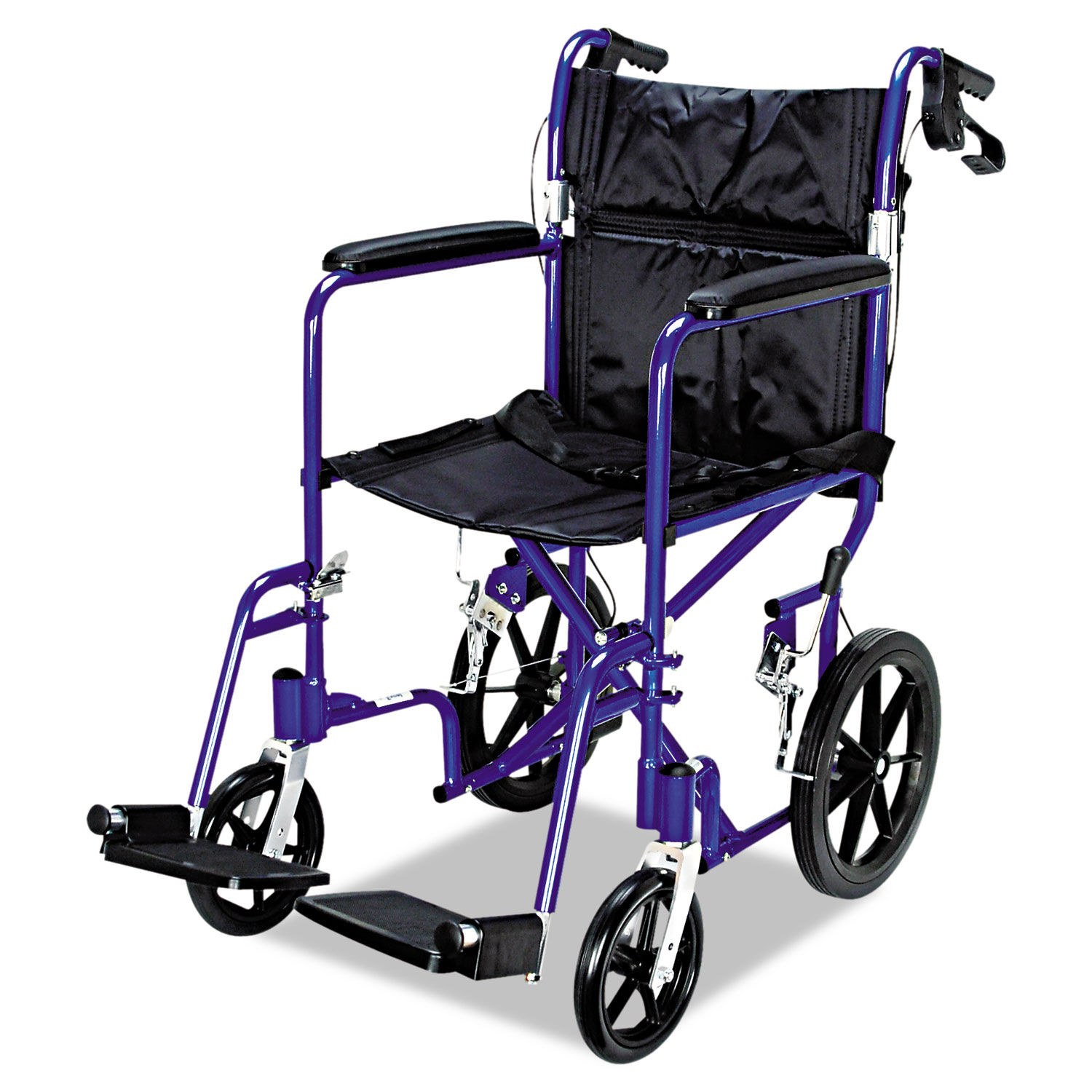 Excel Deluxe Aluminum Transport Wheelchair by Medline MIIMDS808210ABE