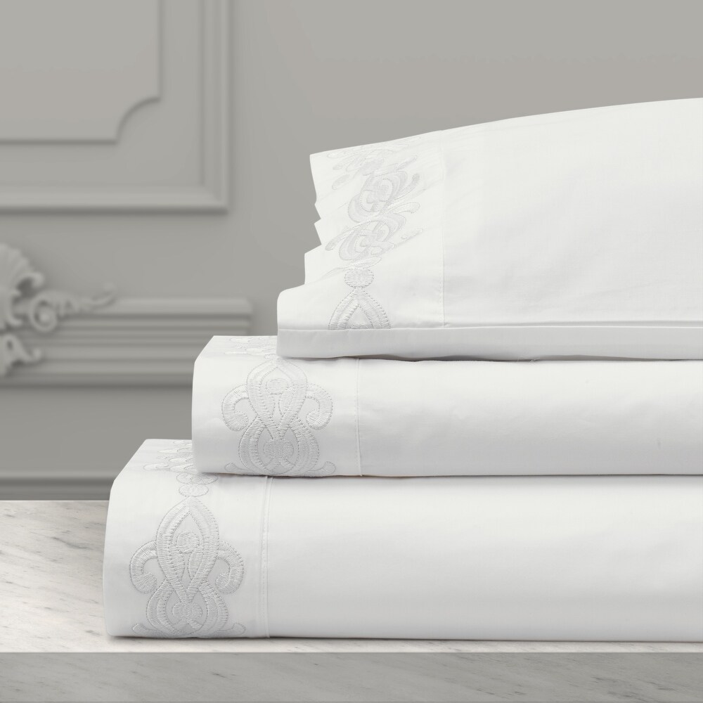 J. Queen New York Imperial Embroidered Sheet Set