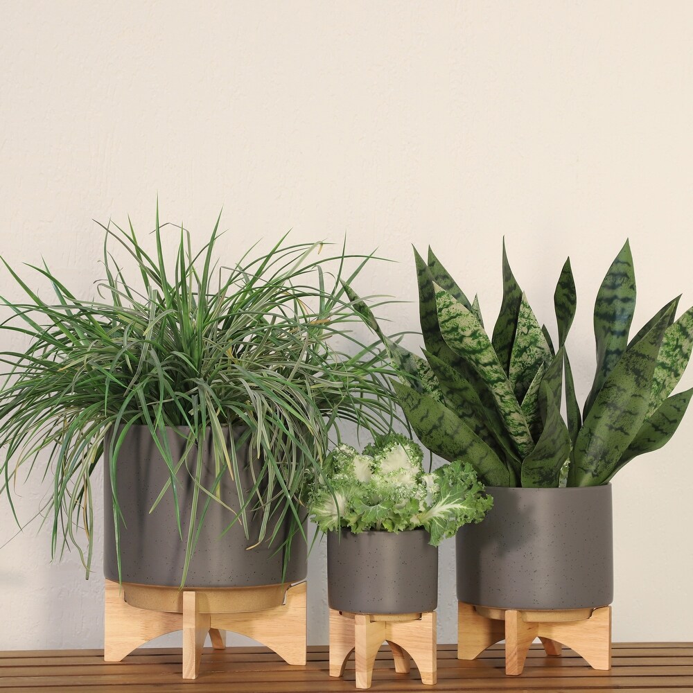 8 Inch Ceramic Planter Pot Vertical Planter Indoor Outdoor Succulent Flower Plant Gardening Decoration   8\