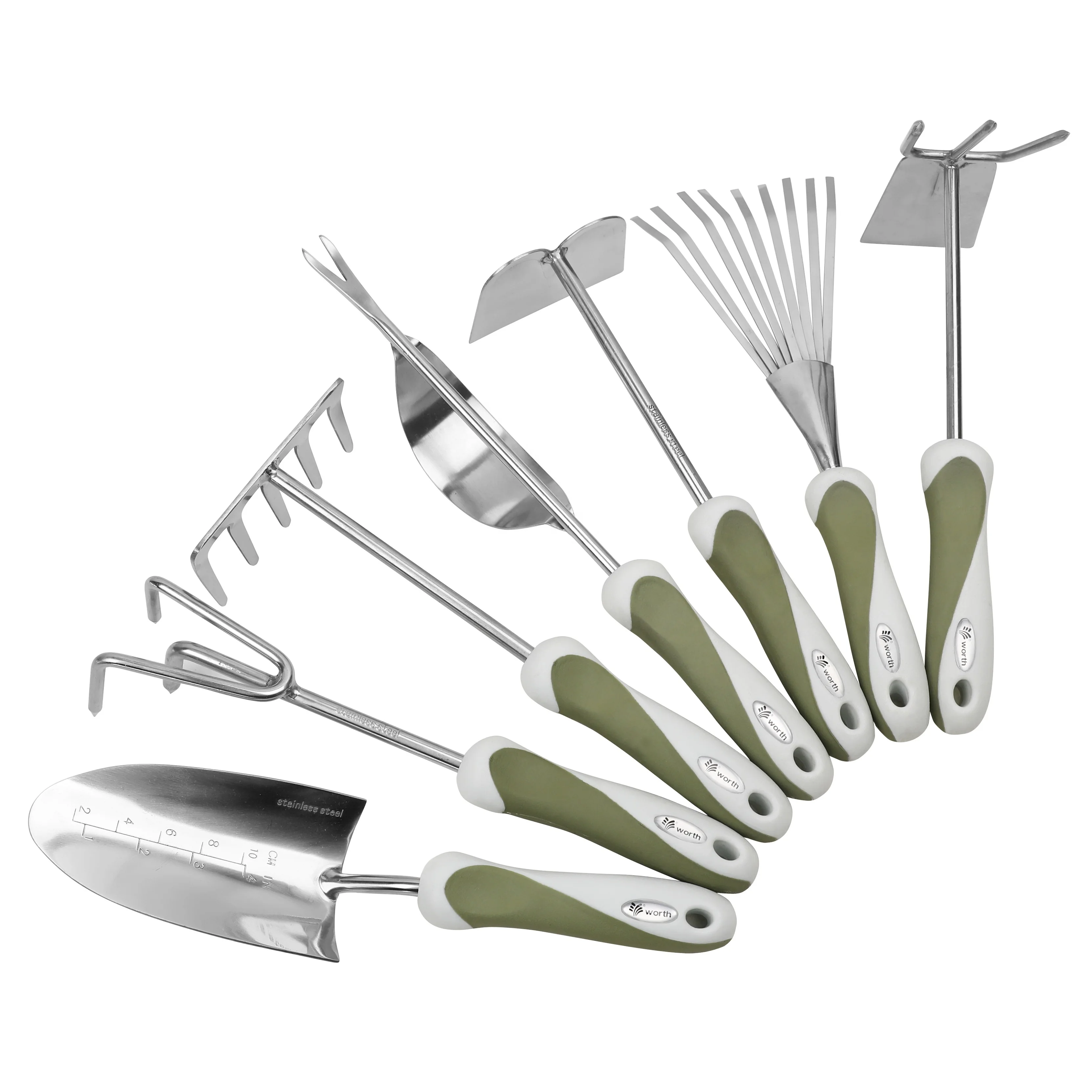 Professional 7 Pcs Stainless Steel Multi Hand Weeder Garden Tool Set