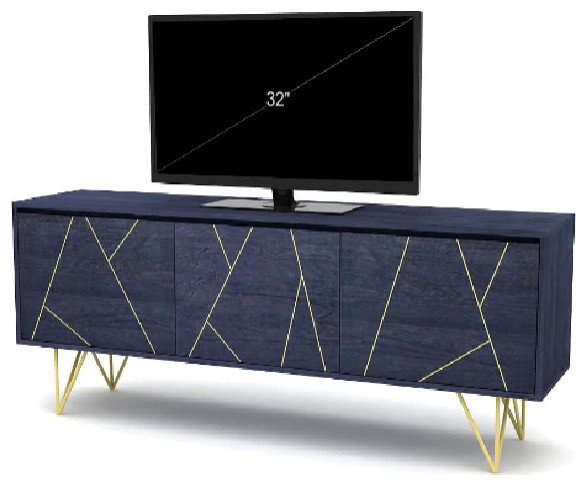 Solid Mango TV Cabinet  Tikamoon Liv   Contemporary   Entertainment Centers And Tv Stands   by Oroa   Distinctive Furniture  Houzz