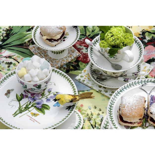 Portmeirion Botanic Garden Small Low Bowls Set Of 4 Forget me Not Floral Motif 3 75 Inch