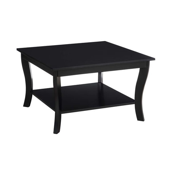 American Heritage Square Coffee Table， Black