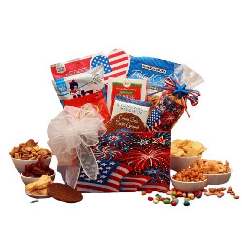 GBDS Stars and Stripes Forever Patriotic Gift Box - July 4th gift basket - patriotic gift basket