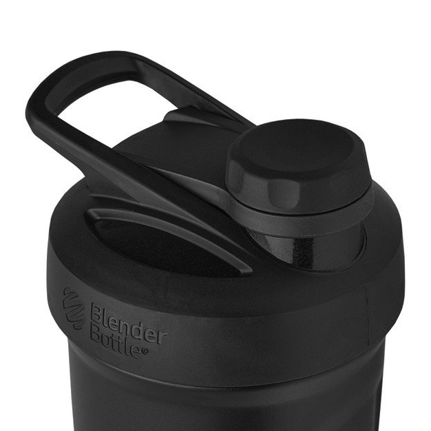 Blenderbottle 24oz Stainless Steel Water Bottle With Twist Lid Black