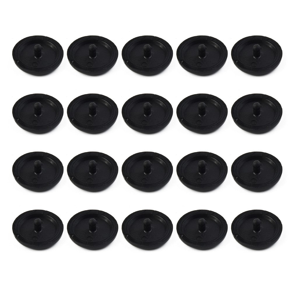 10 Pairs Seat Belt Button Buckle Stop - Universal Fit Stopper Kit Black