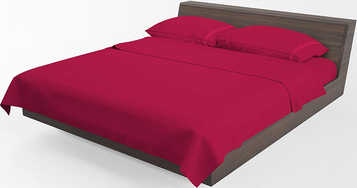 Bed Sheet Set - Microfiber 1800 - Wrinkle Stain and Fade Resistant - Hypoallergenic - Deep Pocket Pattern -4 Piece