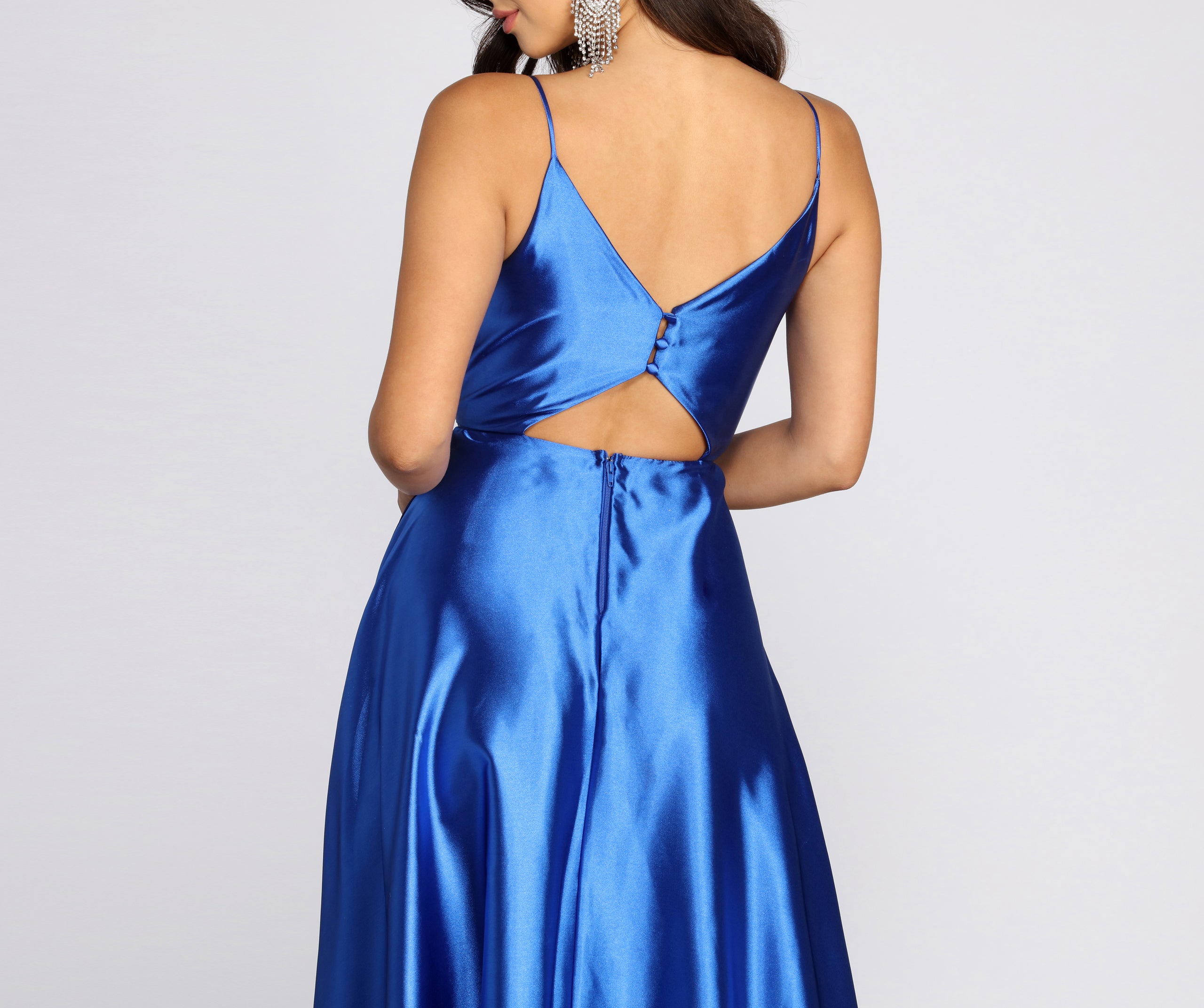 Maddie Formal Satin A-Line Dress