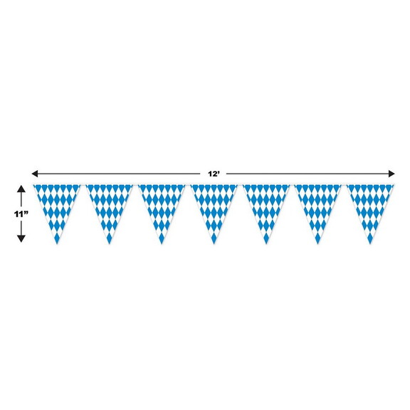 Beistle 50970 Oktoberfest Pennant Banner  all weat...