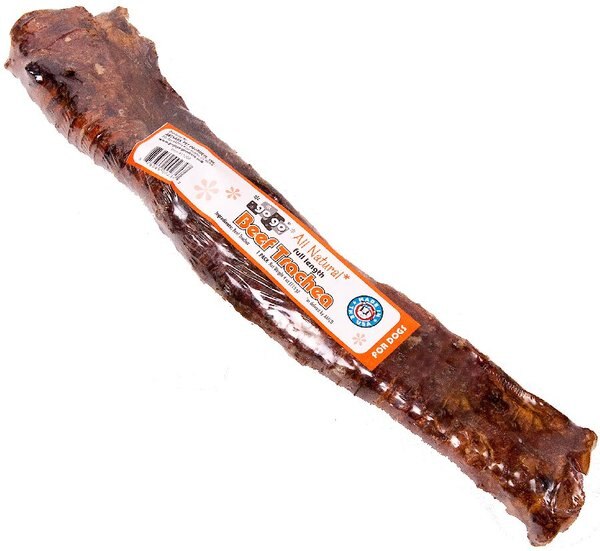 GoGo Pet Products Full Length Beef Trachea Dog Treat， 1 count