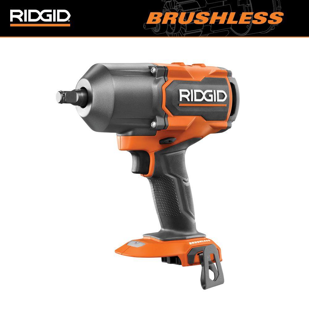 RIDGID 18V Brushless Cordless 4-Mode 12 in. High-Torque Impact Wrench (Tool Only) R86212B