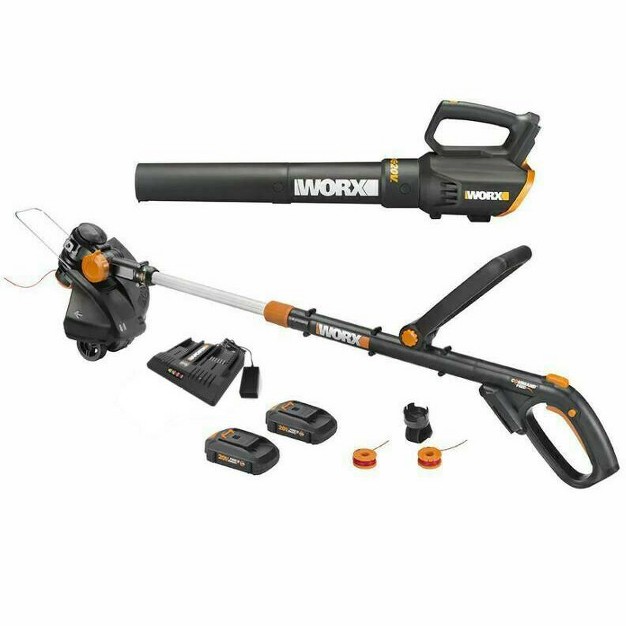 Cordless String Trimmer amp Turbine Leaf Blower Combo Kit