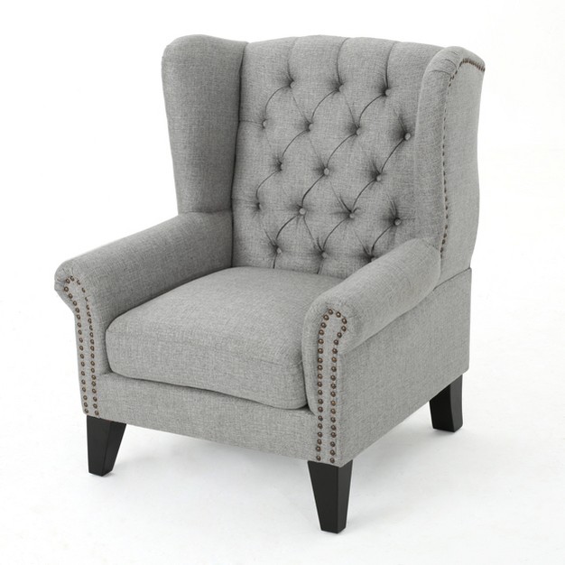 Laird Traditional Winged Accent Chair Christopher Knight Home