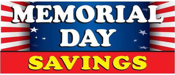 NEOPlex BN0073 3 Memorial Day Savings Flag 30 X 7...