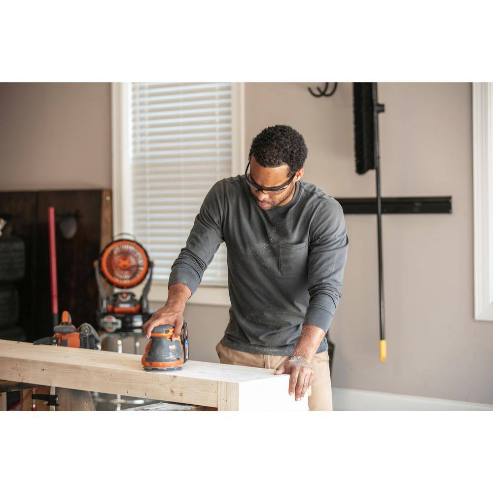 RIDGID 18V Cordless 2-Tool Combo Kit with Random Orbit Sander and 14 in. Sheet Sander (Tools Only) R8404439SB2N