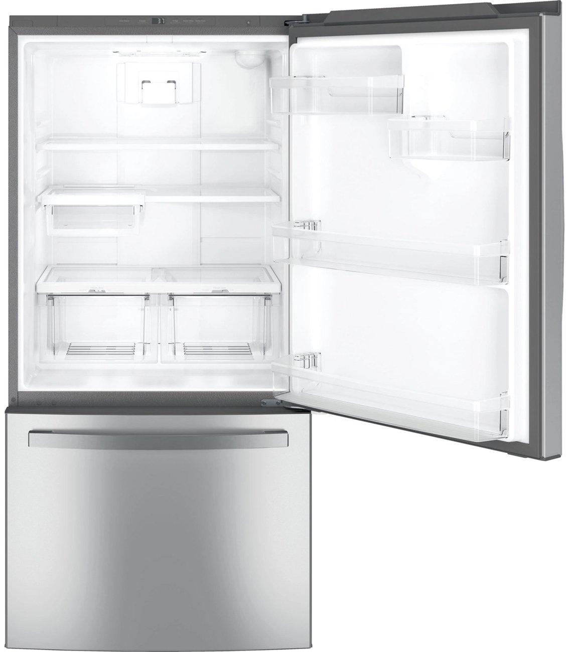 GE ENERGY STAR 24.8 Cu. Ft. Fingerprint Resistant Stainless Steel Bottom Freezer Refrigerator