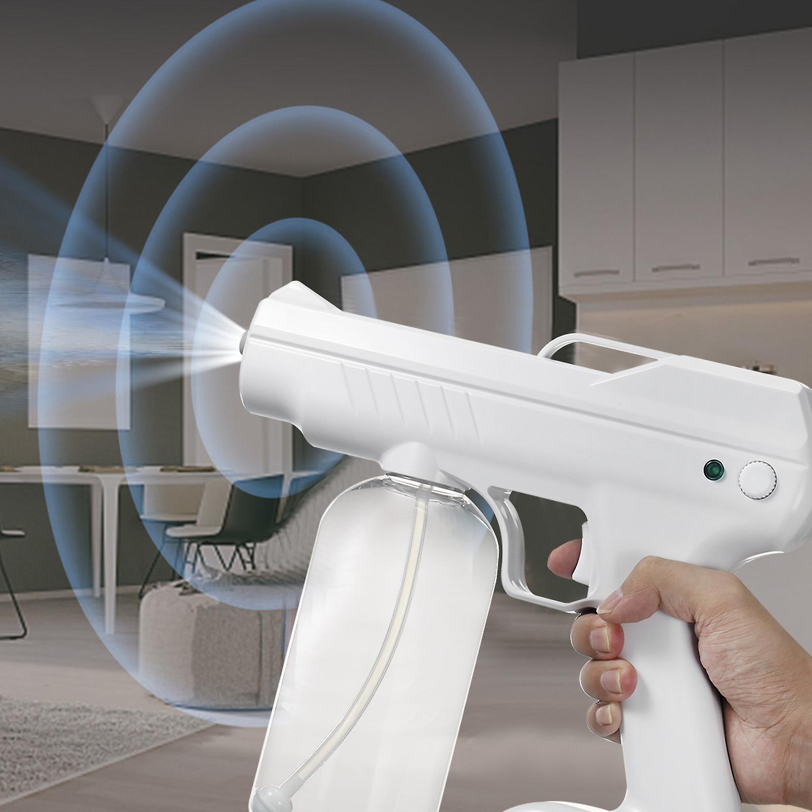 Indoor Outdoor Nano Blue Light Atomizer Portable Electric Sprayer Nozzle Wireless Rechargeable Usb Nano Atomizer With Large Capacity Black