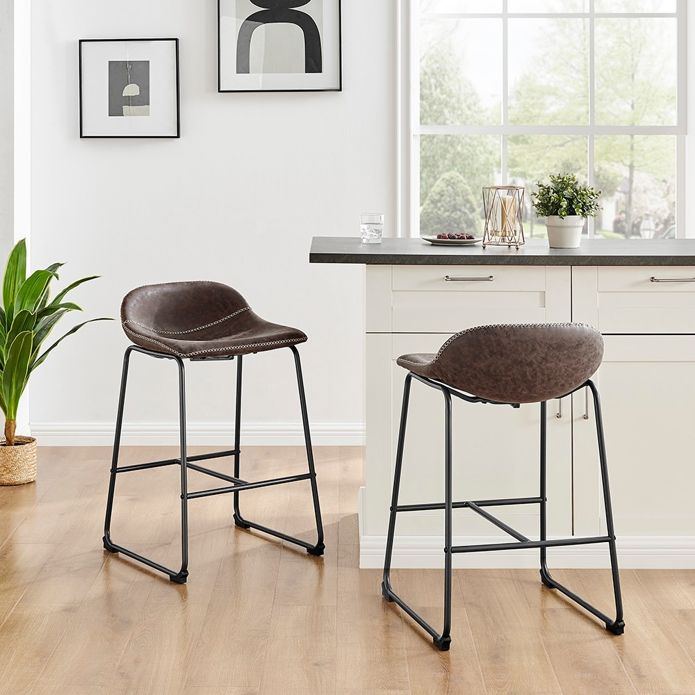 Leighton PU Counter Stool  (Set of 2)