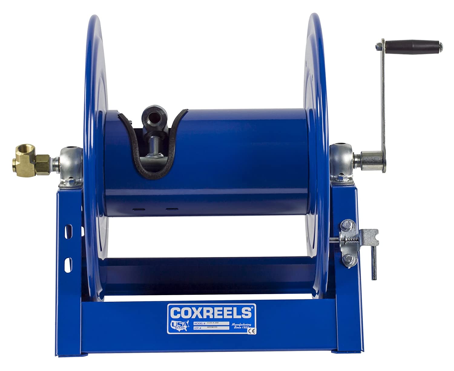 coxreels 1125-4-200 steel hand crank hose reel， 1/2