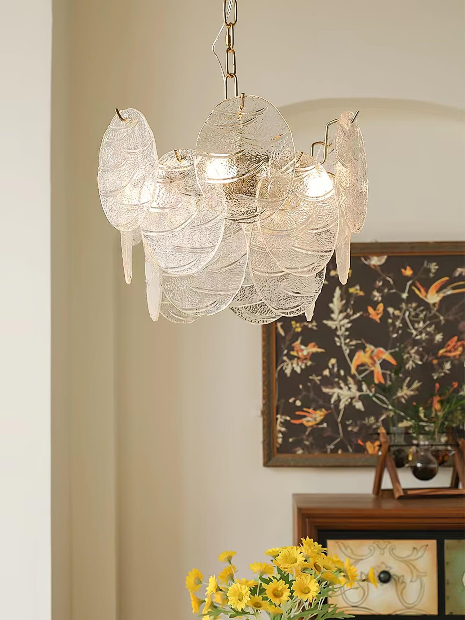 Glass Disc Chandelier