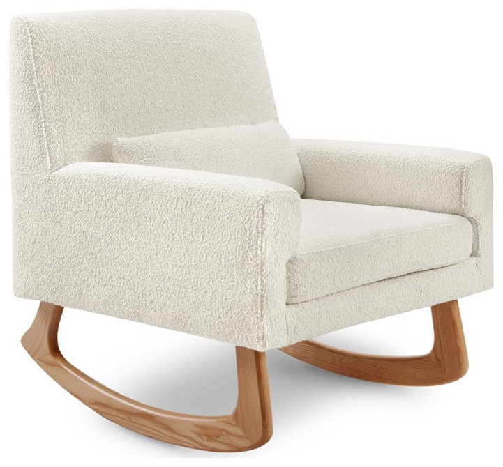 Nursery Works Sleepytime Rocker in Ivory Boucle with Light Legs   Transitional   Rocking Chairs   by Homesquare  Houzz