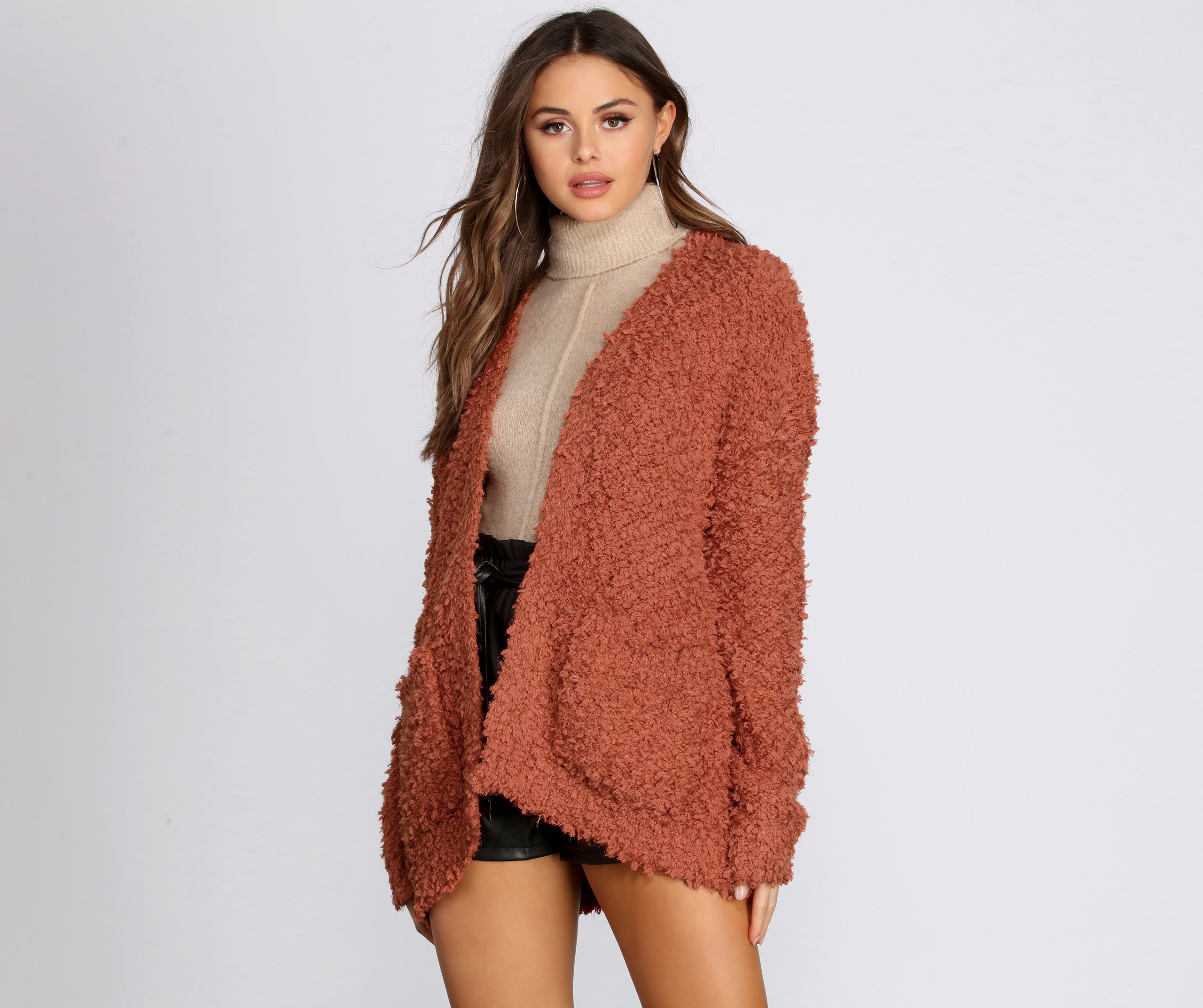 Fuzzy Popcorn Cardigan