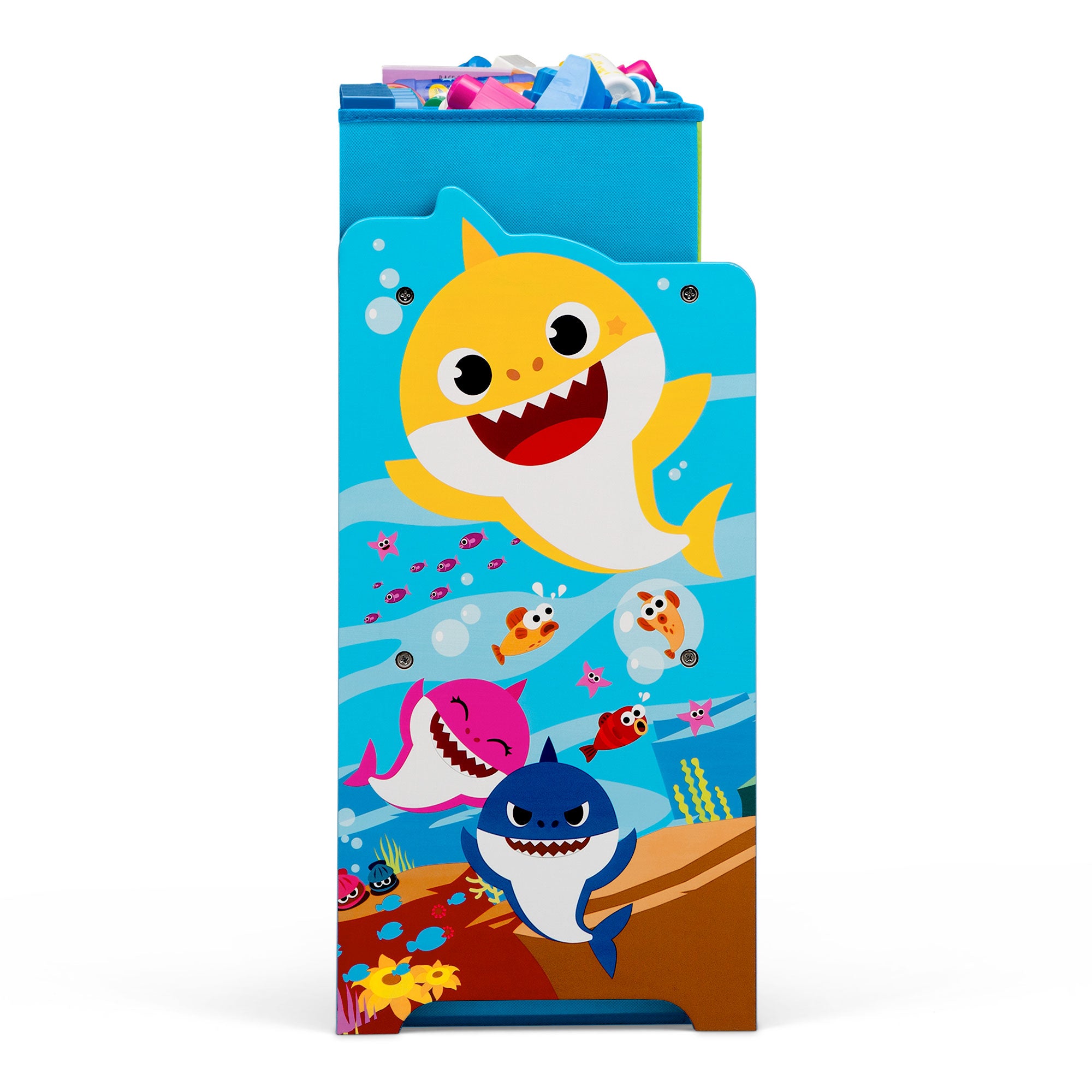 Baby Shark Deluxe 9 Bin Design and Store Toy Organizer by Delta Children