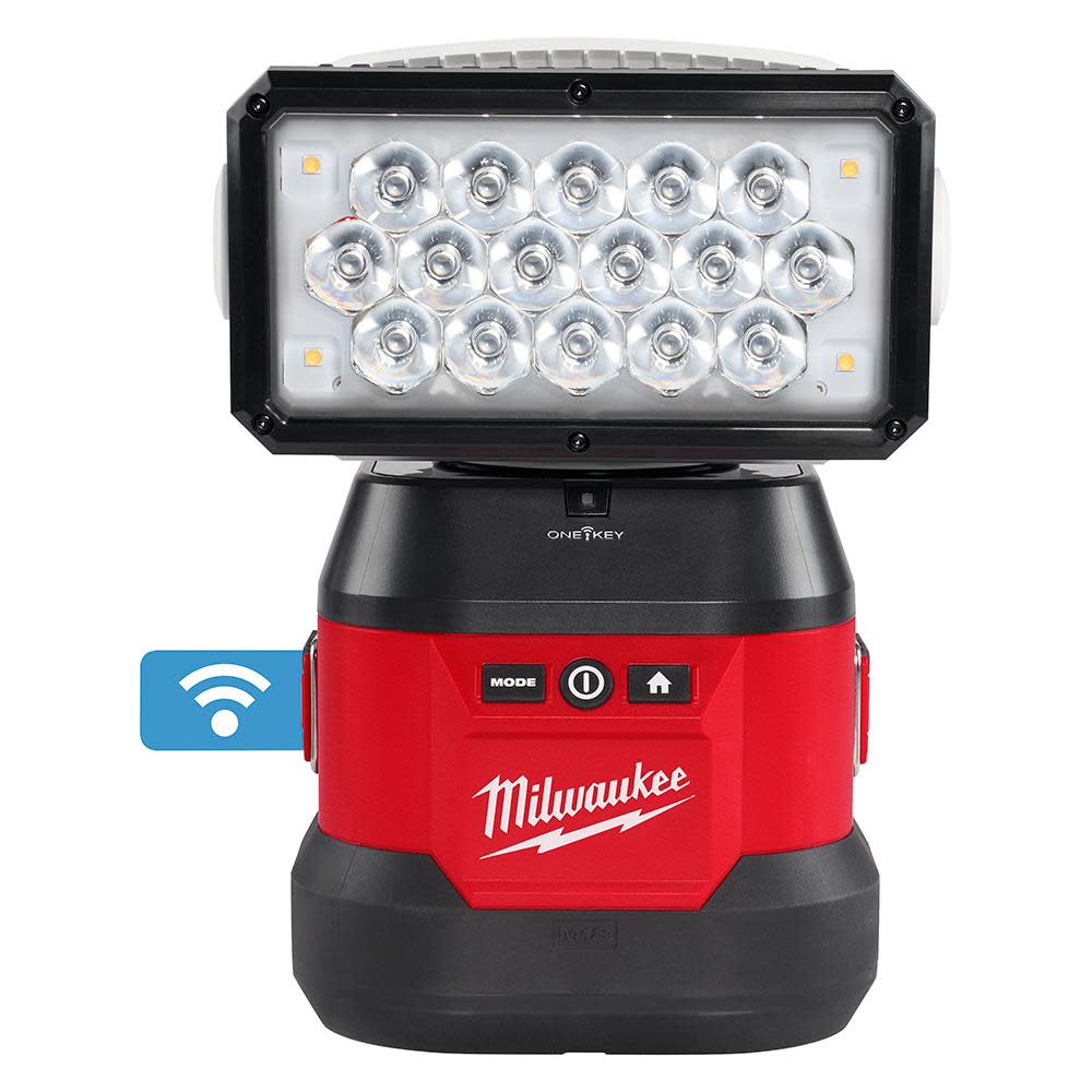 Milwaukee M18? Utility Remote Control Search Light Kit with Portable Base ;