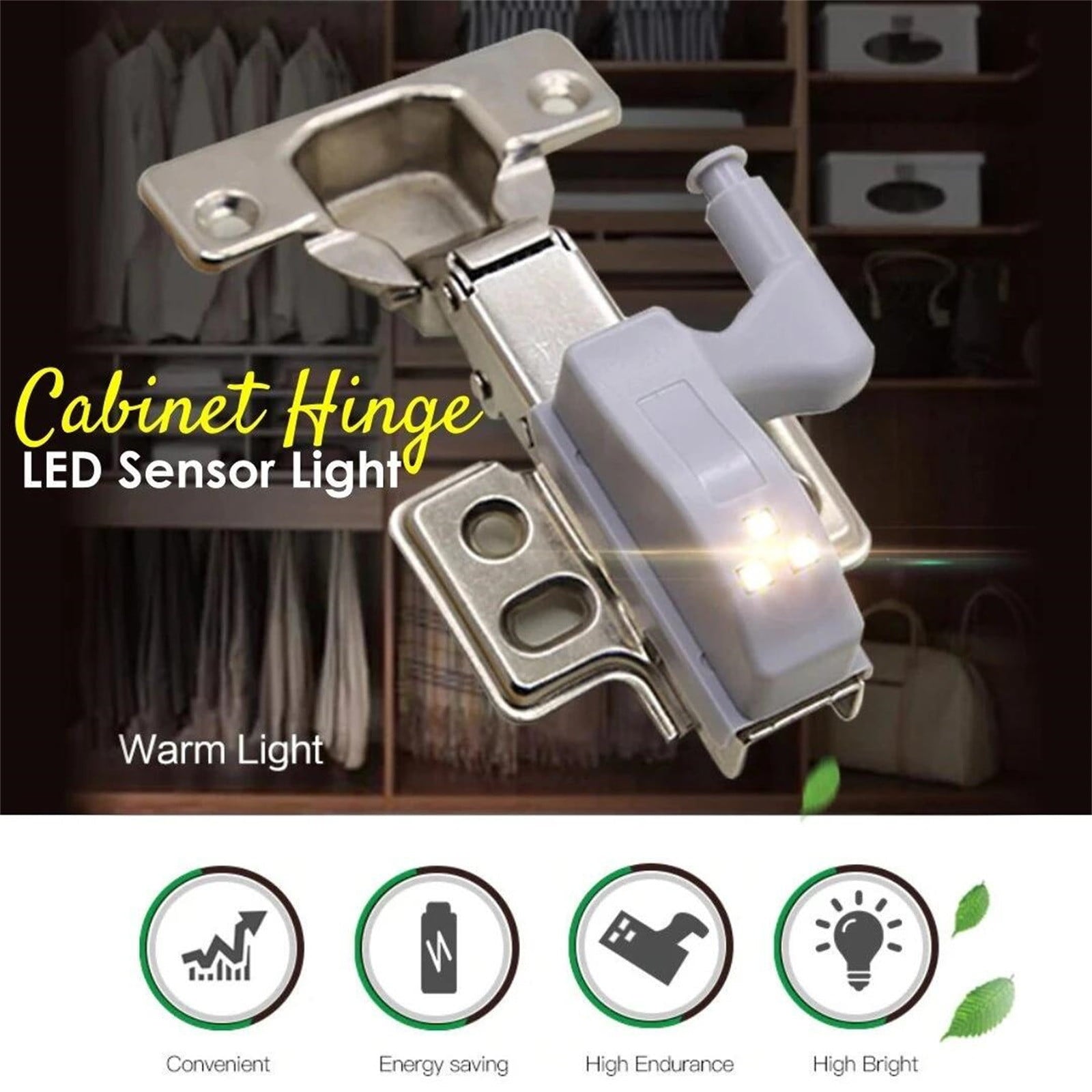 Cabinet Automatic Lighting Lamp Cabinet Hinge High Brightness LED Induction Lamp Led lights for bedroom outdoor floor lamp pendant DIY Wedding Party Bedroom Terrace(Multicolor)