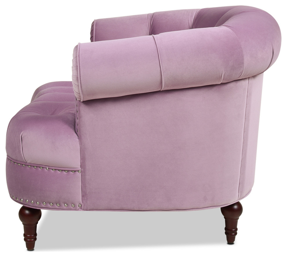 La Rosa 42 quotChesterfield Tufted Accent Chair   Eclectic   Armchairs And Accent Chairs   by Jennifer Taylor Home  Houzz