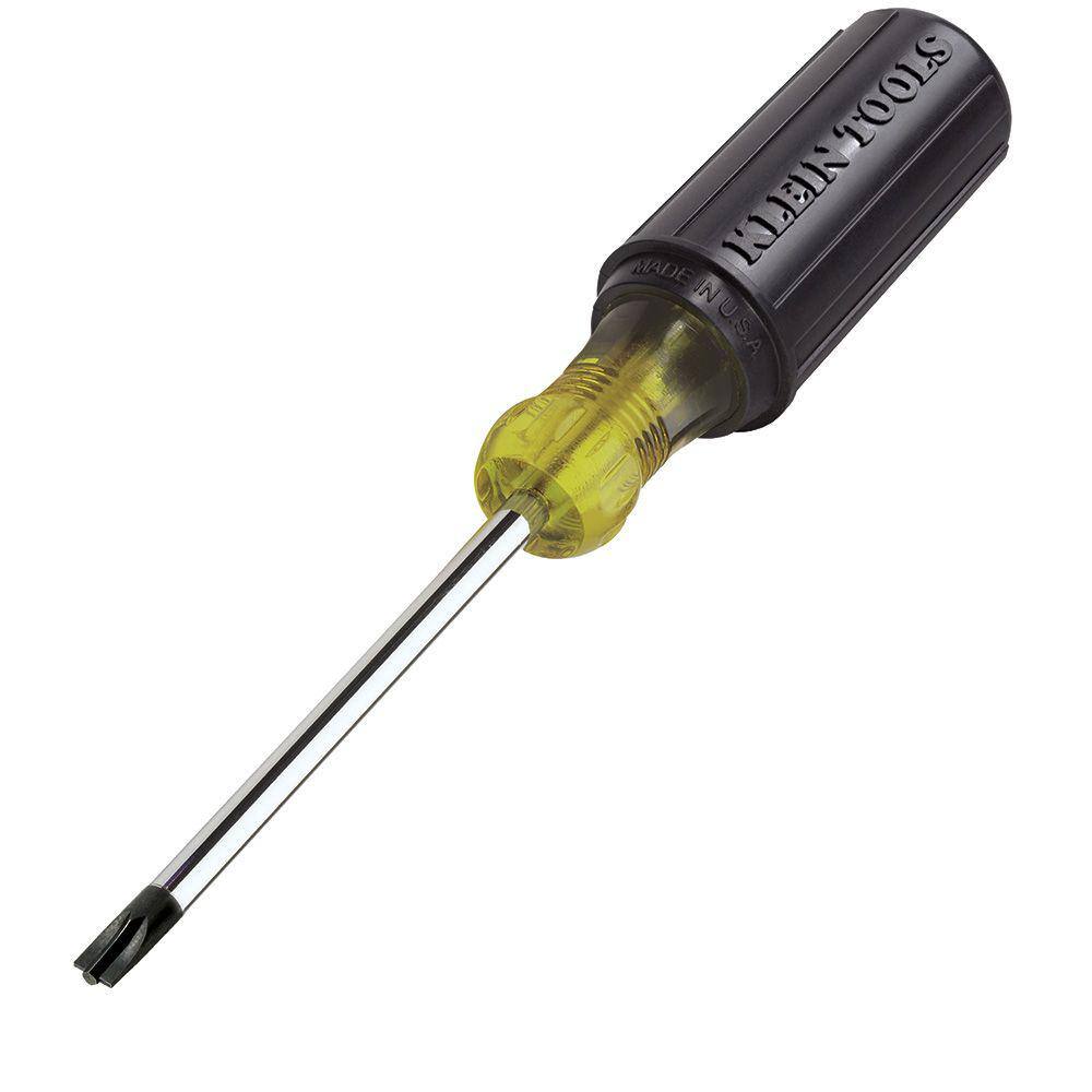 Klein Tools #2 Combo Tip Screwdriver with 4 in. Round Shank and Cushion Grip Handle 7324