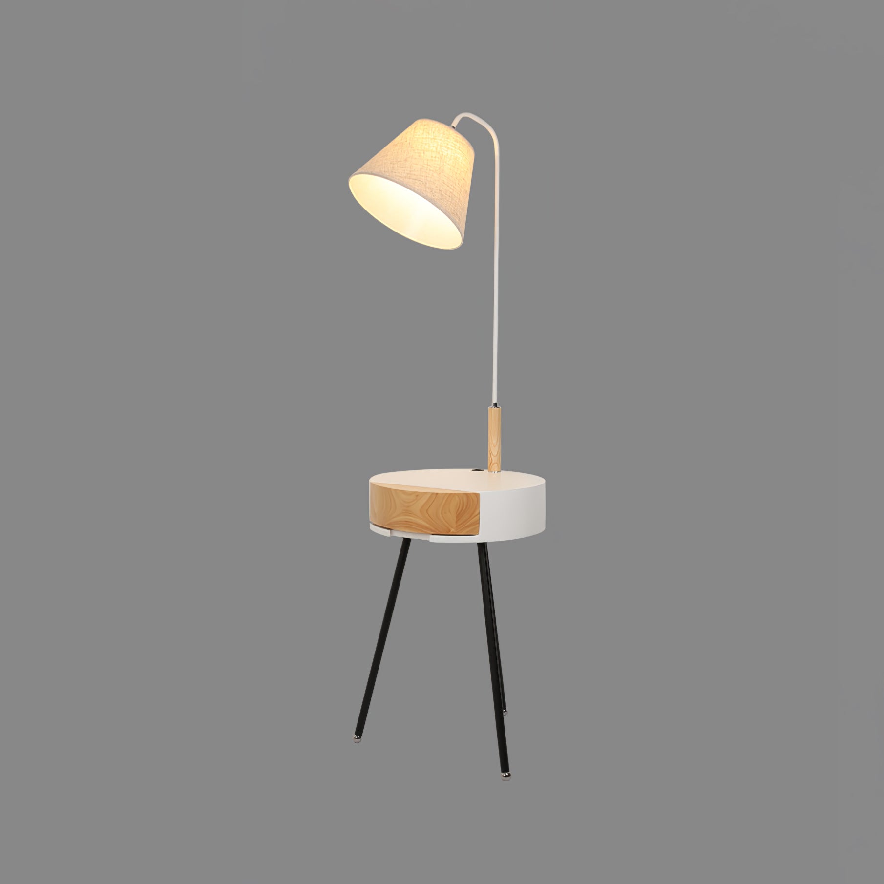 Tripod Fabric Floor Lamp