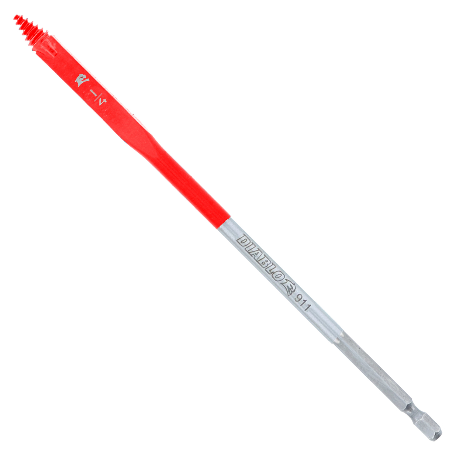 Diablo SPEEDemon 1/4 in. X 6 in. L High Speed Steel Spade Bit 1 pk