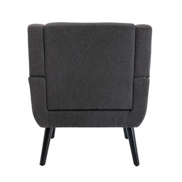 Modern Soft Linen Material Ergonomics Accent Chair Living Room Chair Bedroom Chair Home Chair