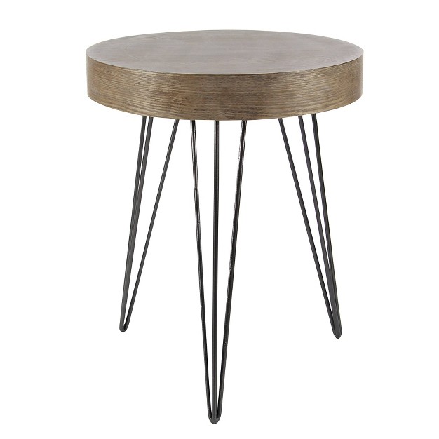 Modern Accent Table Brown Olivia amp May