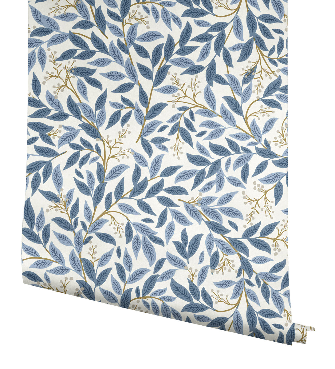 Willowberry Blue/White Peel & Stick Wallpaper by York Wallcoverings