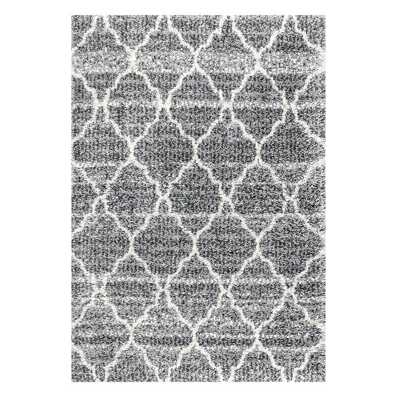 Susa Ogee Moroccan Trellis Shag Area Rug