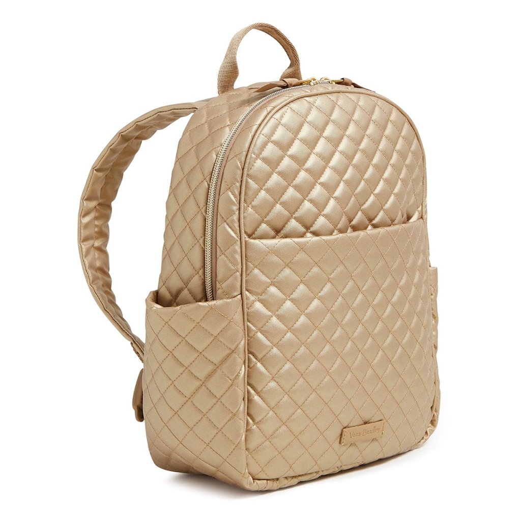 Vera Bradley  Small Backpack in Champagne Gold Pearl