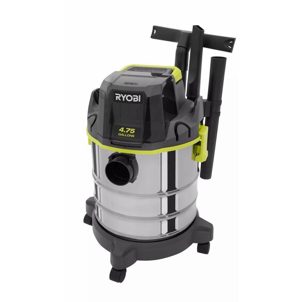 RYOBI ONE+ 18V Cordless 4.75 Gal. WetDry Vacuum Kit with 4.0 Ah Battery and Charger PWV201KN